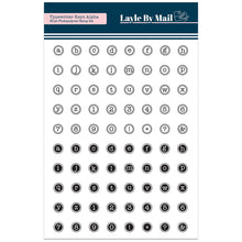 Load image into Gallery viewer, Typewriter Keys Alpha - 5x7 Stamp Set