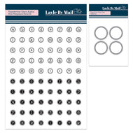 Typewriter Keys Alpha Stamp Set & Metal Dies Bundle