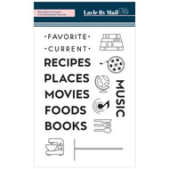 Favorite/Current - 4x6 Stamp Set