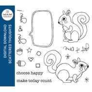 Digital Stamps:  Scattered Thoughts