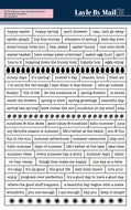 Layle By Mail Season Pass | 2025 Spring/Summer - Wordstrip Stickers