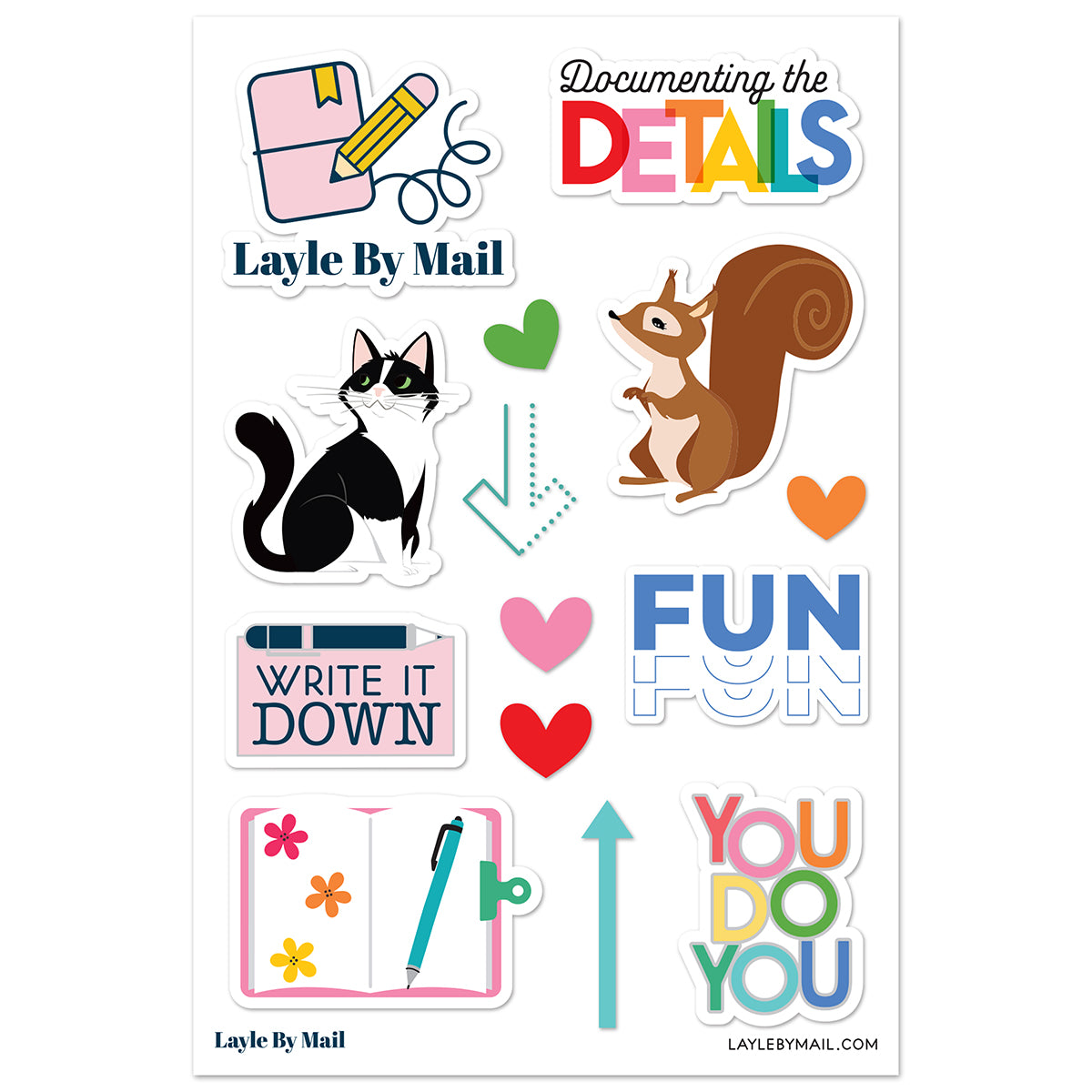 Layle By Mail | Layle By Mail - 4x6 Vinyl Stickers