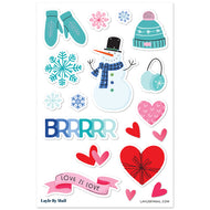 Layle By Mail | Winter - 4x6 Vinyl Stickers