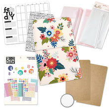 Load image into Gallery viewer, Traveler&#39;s Notebook Starter Kit - with Floral Garden Traveler&#39;s Notebook