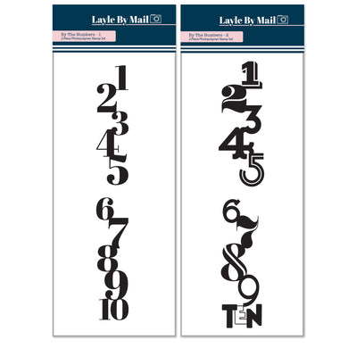 By the Numbers 1 & 2 Stamp Bundle