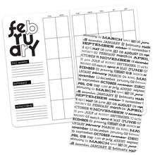 Load image into Gallery viewer, Layle By Mail | Monthly Calendar Standard Wide Insert