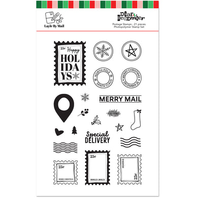 Layle By Mail | Dear December - Postage 4x6 Stamp Set