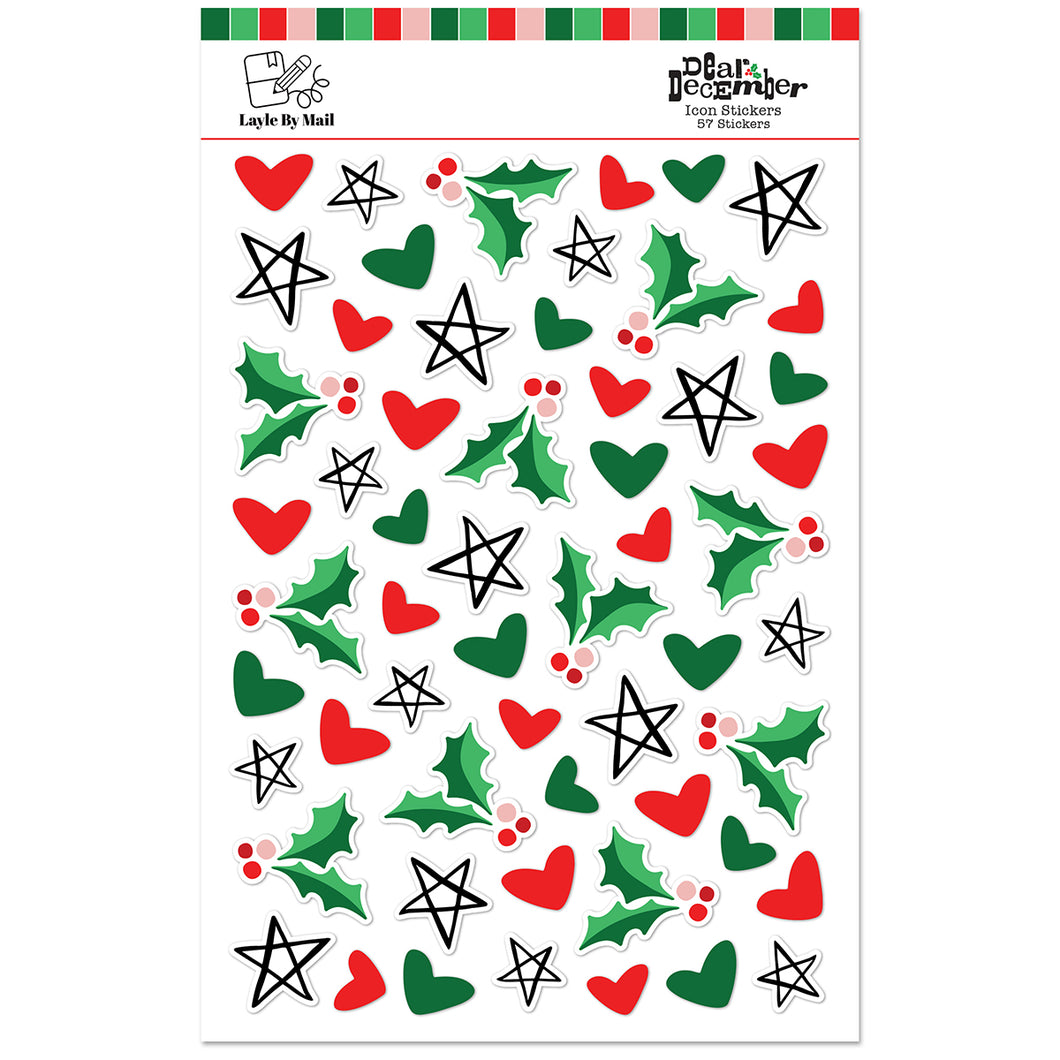 Layle By Mail | Dear December - Icon Stickers