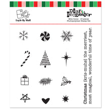 Load image into Gallery viewer, Layle By Mail | Dear December - Mini Icons 3x3 Stamp Set