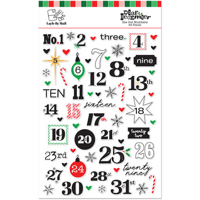 Layle By Mail | Dear December - Die Cut Numbers