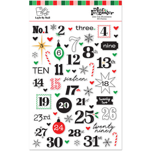 Layle By Mail | Dear December - Die Cut Numbers