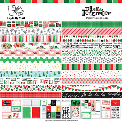 Layle By Mail | Dear December - 12x12 Paper Pack