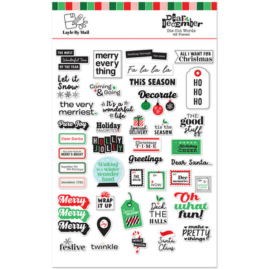 Layle By Mail | Dear December - Die Cut Words