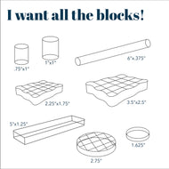 Layle By Mail | 8 Piece Acrylic Stamping Block Bundle