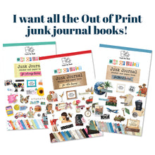 Load image into Gallery viewer, Out of Print | Junk Journal 6x10 Sticker &amp; Paper Book Bundle