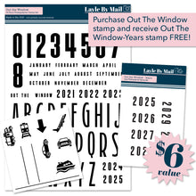 Load image into Gallery viewer, Out the Window 6x8 + 3x3 Stamp Set
