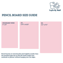 Load image into Gallery viewer, Layle By Mail Clear Acrylic Pencil Board - B5 SIZE