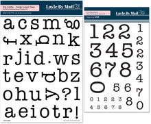 Load image into Gallery viewer, Poe Alpha Large Lower Case &amp; Numbers Stamps Bundle