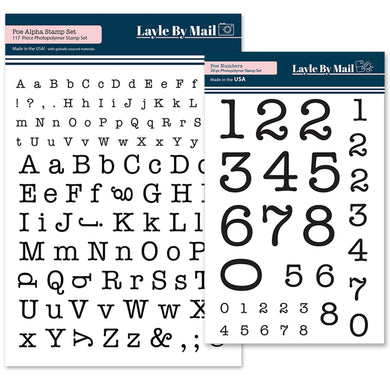 Poe Alpha & Numbers Stamps Bundle