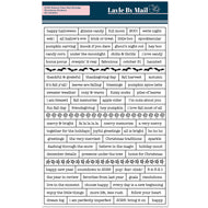 Layle By Mail Season Pass 2025 | Fall/Holiday - Wordstrip Stickers