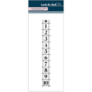 By The Numbers - Ledger - 2x6 Stamp Set