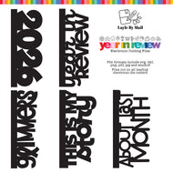 Digital Cut Files | Year in Review - Set of (5) Designs
