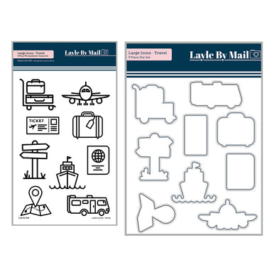 Large Icons - Travel Stamp & Die Bundle