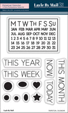 Load image into Gallery viewer, Perpetual Calendar 3x4 Stamp Set