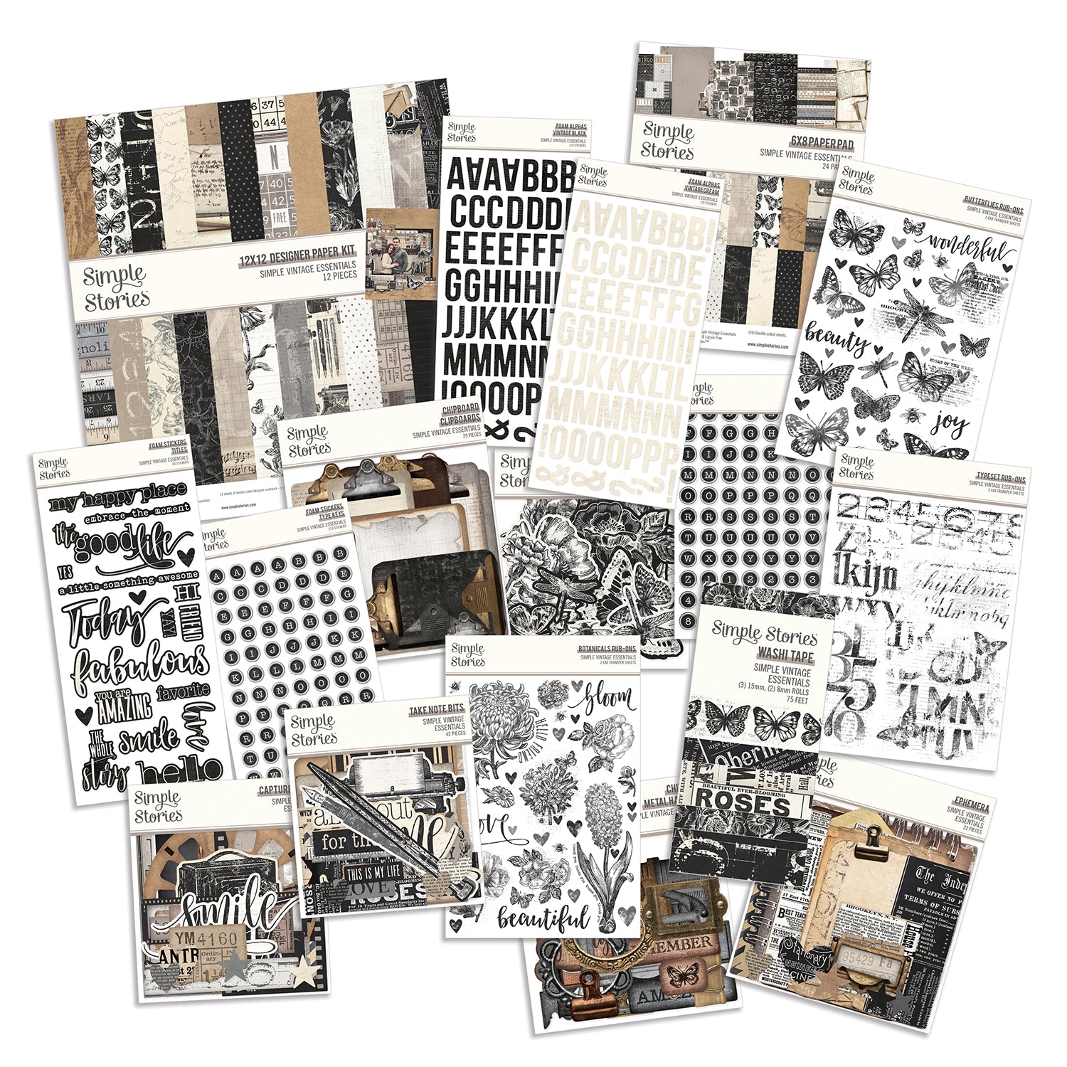 Simple Vintage Essentials Sticker Book – Layle By Mail