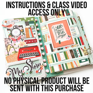 INSTRUCTIONS & VIDEO ACCESS ONLY - This Is Me Traveler's Notebook Project