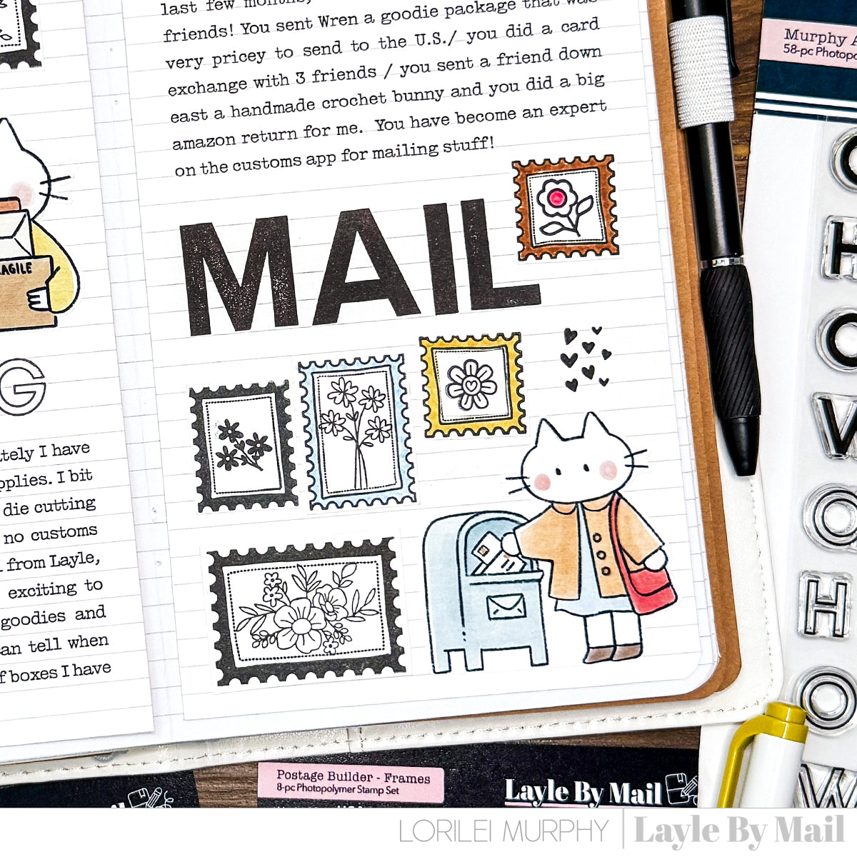 Murphy Alpha - 5x7 Stamp Set – Layle By Mail