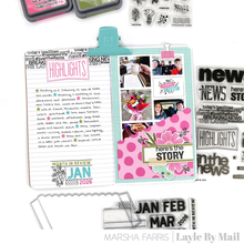 Load image into Gallery viewer, In the News 3 - 5x7 Stamp Set