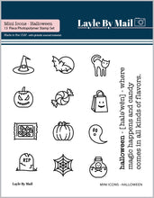 Load image into Gallery viewer, *PRE-ORDER* List Builder - Mini Icons - Halloween 3x3 Stamp Set - SHIPPING 9/16