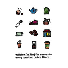 Load image into Gallery viewer, List Builder - Mini Icons - Coffee &amp; Tea 3x3 Stamp Set