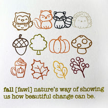 Load image into Gallery viewer, List Builder - Mini Icons - Fall 3x3 Stamp Set