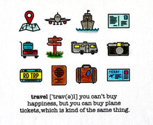 Load image into Gallery viewer, List Builder - Mini Icons - Travel 3x3 Stamp Set