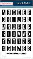 Now Boarding Alpha 4x6 Stamp Set - BACK IN STOCK SOON!