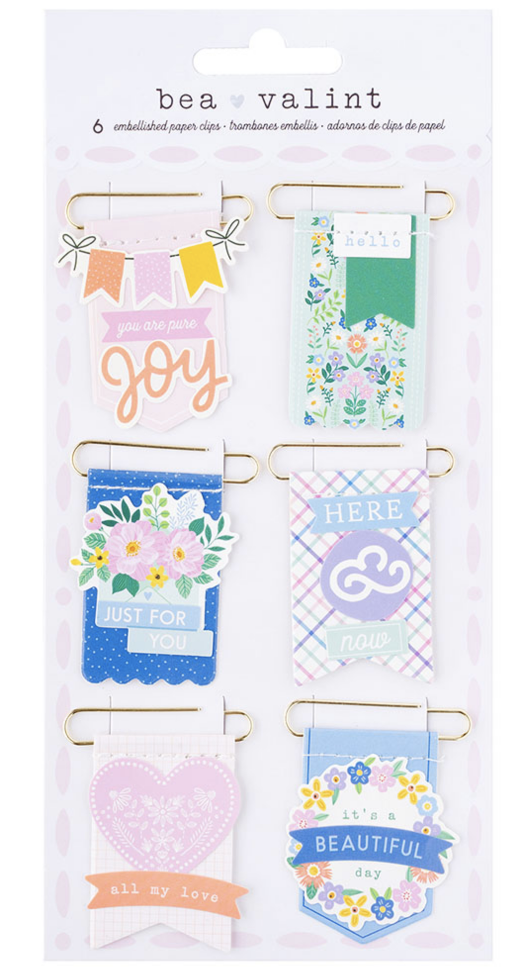 Poppy & Pear Collection - Paperclip Flags