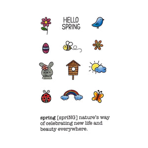 List Builder - Mini Icons - Spring 3x3 Stamp Set