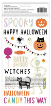 Load image into Gallery viewer, Happy Halloween - Phrases Thickers Stickers