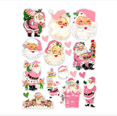 Pretty Little Studio | Sugar Plum - Pink Santa Vintage Die-cuts