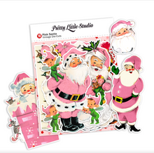 Load image into Gallery viewer, Pretty Little Studio | Sugar Plum - Pink Santa Vintage Die-cuts