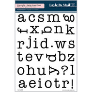 Poe Alpha - Large Lower Case 6x8 Stamp Set