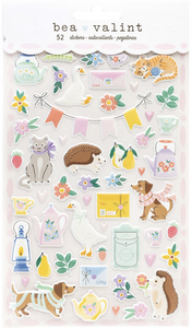 Poppy & Pear Collection - Puffy Stickers