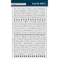 Layle By Mail Season Pass | 2025 Winter/Spring - Wordstrip Stickers