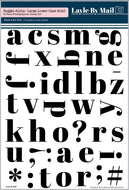 Reggie Alpha - Large Lower Case Solid - 6x8 Stamp Set