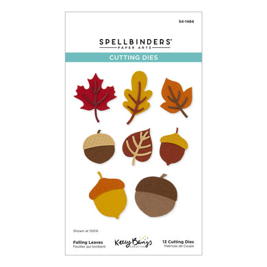 Spellbinders | Autumn Archives - Falling Leaves Etched Dies