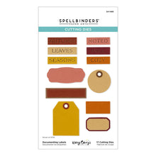 Load image into Gallery viewer, Spellbinders | Autumn Archives - Documenting Labels Etched Dies