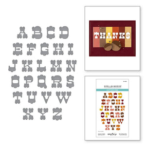 Spellbinders | Autumn Archives - Autumn Alpha Etched Dies
