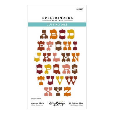 Spellbinders | Autumn Archives - Autumn Alpha Etched Dies